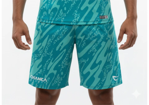 061 - SHORTS VERDE ÁGUA FUTEVÔLEI MASCULINO - comprar online
