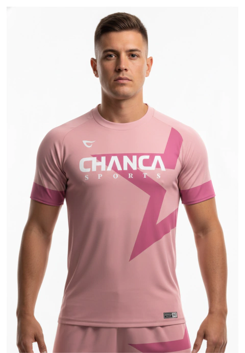 063 - CAMISETA ROSA ESTRELA FUTEVÔLEI MASCULINA - comprar online