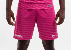 064 - SHORTS ROSA LISTRAS FUTEVÔLEI MASCULINO - comprar online