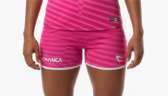 064 - SHORTS ROSA LISTRAS FUTEVÔLEI FEMININO - comprar online