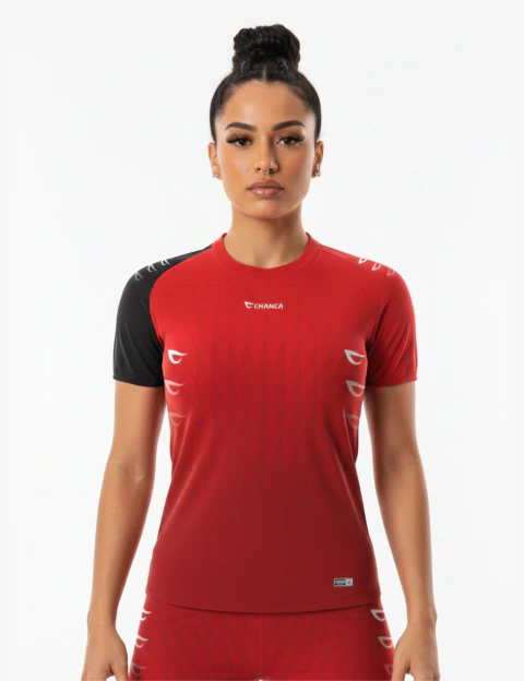 CLEAN 01 - CAMISETA VERM FUTEVÔLEI FEMININO - comprar online