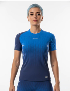 CLEAN 04 - CAMISETA AZUL FUTEVÔLEI FEMININO - comprar online