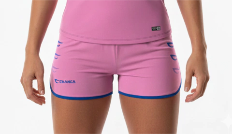 CLEAN 19 - SHORTS ROSA E AZUL FUTEVÔLEI FEMININO - comprar online