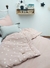 COMBO ALCOLCHADO REVERSIBLE ROSA A ESTRELLAS BLANCAS CON ROSA + ALMOHADON COMBINADO - Las Cosas de Albertas