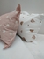 COMBO ALCOLCHADO REVERSIBLE ROSA A ESTRELLAS BLANCAS CON ROSA + ALMOHADON COMBINADO - tienda online