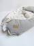 NIDITO DE CONTENCIÓN GRIS PERLA LISO & BLANCO A ESTRELLAS - comprar online