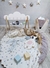 ALFOMBRITA BOLSO REVERSIBLE ESTRELLAS GRIS & GRIS ELEFANTE