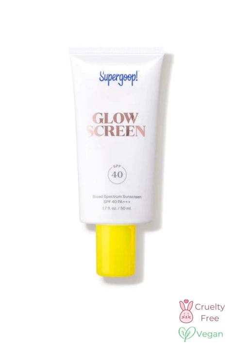 SUPERGOOP! - Protector Solar "Glowscreen SPF 40 PA+++" con Ácido Hialurónico + Niacinamida - 50ML