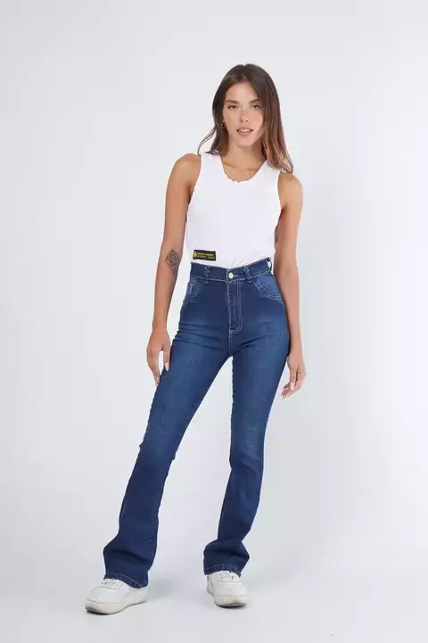 Jean Oxford Mujer Azul Stone Tiro Alto 113-6 - comprar online