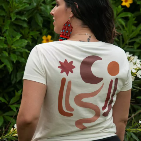 Camiseta Serpente Galáctica - Criativa Terra