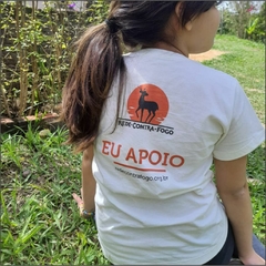 CAMISETA INFANTIL LOBO CORUJA - REDE CONTRA FOGO na internet