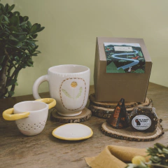 Set Momentos (tazón de cerámica + infusor + porta infusor + té en hebras) - tienda online