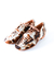 MOCASINES ANA PELO VACA MARRON Y BLANCO - comprar online