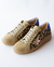 ZAPATILLAS EMMA FULL PELO +GAMUZON ARENA+ DETALLE PELTRE+TALON AZUL
