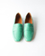 MOCASINES FELI CUERO VERDE ESMERALDA