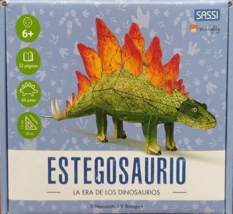 ESTEGOSAURIO - LA ERA DE LOS DINOSAURIOS (LIBRO + MAQUETA 3D)