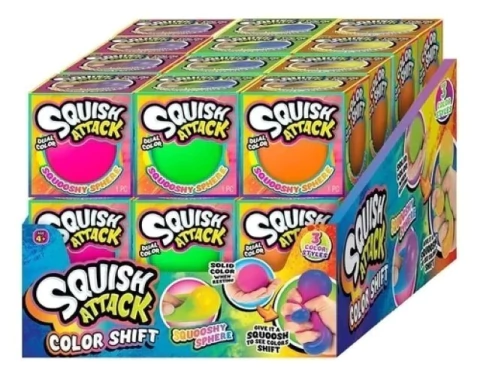 SQUISH ATTACK DUAL COLOR - PELOTA BLANDA (VARIOS COLORES)