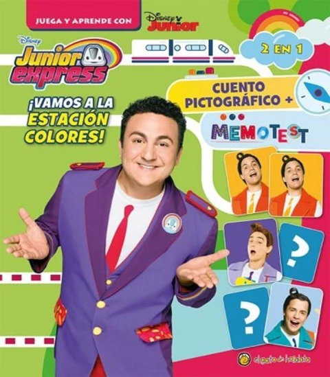 DISNEY JUNIOR EXPRESS - CUENTO PICTOGRAFICO 2 EN 1 + MEMOTEST