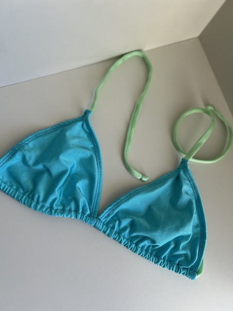 Sutiã Ana Azul com Verde Menta - comprar online