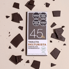 TABLETA CHOCOLATE SEMIAMARGO 45% CACAO - comprar online