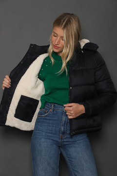 Campera puffer con corderito Art. 7233 - comprar online