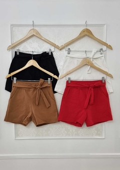 Short Bengalina Con Lazo Y Bolsillos Art 2116 - comprar online