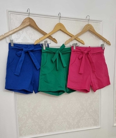 Short Bengalina Con Lazo Y Bolsillos Art 2116 - tienda online
