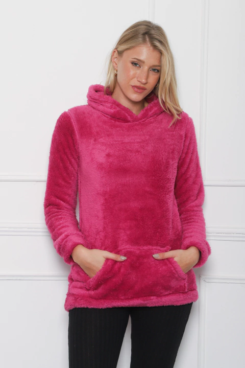 Maxi buzo de peluche premium bifaz con capucha. Art: 9583 - comprar online