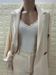Conjunto Sastrero rayadito de blazer y short. Art: 9665 - comprar online