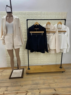 Conjunto Sastrero rayadito de blazer y short. Art: 9665 - tienda online