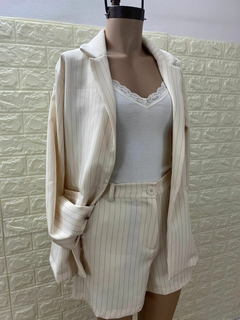 Conjunto Sastrero rayadito de blazer y short. Art: 9665 en internet