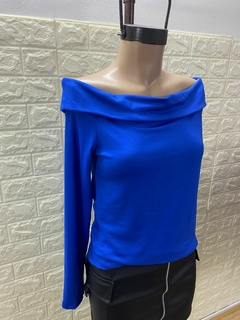 Remera de modal gamuzado cuello bote. Art: 3703 - amaika