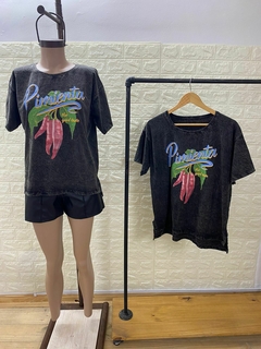 Remera Lavada Pimienta. Art: 1750 - tienda online