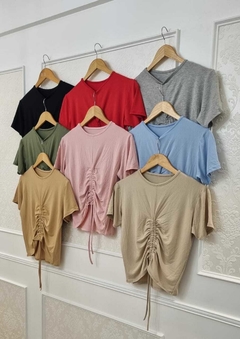 Remera Saki De Modal Viscosa con frunce en el frente Art 3514 - tienda online