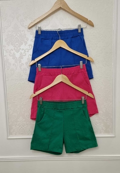 Imagen de Short Rocio De Bengalina Con Cintura Elastizada - Pespunte Y Bolsillos Art 2123