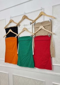 Vestido Wero De Bengalina Elastizada Strapless con dobles Art 7058 en internet