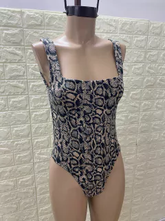 Body Reptil modal viscosa escote cuadrado. Art: 3734 - tienda online