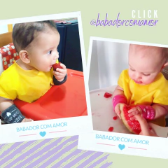 Babador Manga Curta Amarelo - comprar online