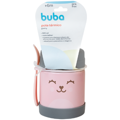 Pote Térmico com Colher Gumy Rosa - Buba na internet