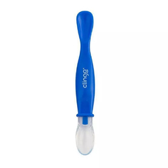 Colher de Silicone com Ponta Dupla Colors Azul - Clingo