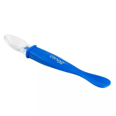Colher de Silicone com Ponta Dupla Colors Azul - Clingo - comprar online