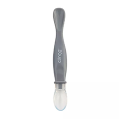 Colher de Silicone com Ponta Dupla Colors Cinza - Clingo