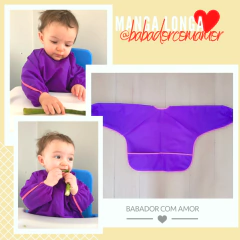 Babador Manga Longa Roxo - comprar online