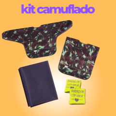 Kit Camuflado Verde - Tapete Grande!