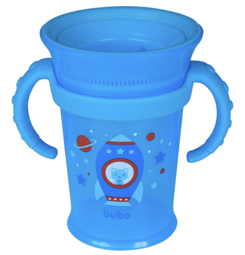 Copo de Treinamento 360 com Alça Azul - Buba