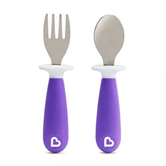 Conjunto de Colher e Garfo Roxo
