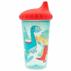 copo estampado dinossauro tampa antivazamento