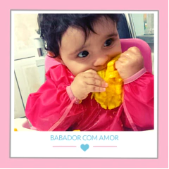 Babador Manga Longa Rosa - comprar online