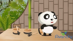 Imagem do Prato de Bambu 3 Divisórias com Ventosa e Colher de Bambu e Silicone