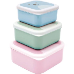 Kit com Três Potinhos Gumy Rosa - Buba na internet